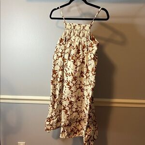 Cat & Jack Brown and Cream Patterned Dress